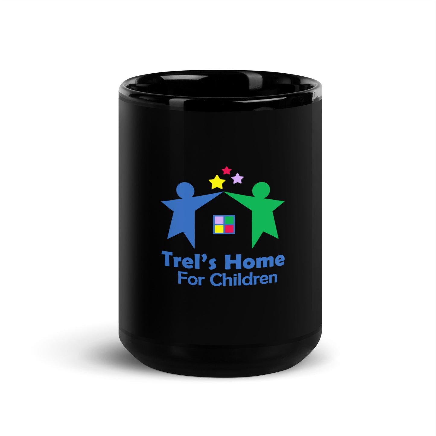 TRELs Home Black Glossy Mug