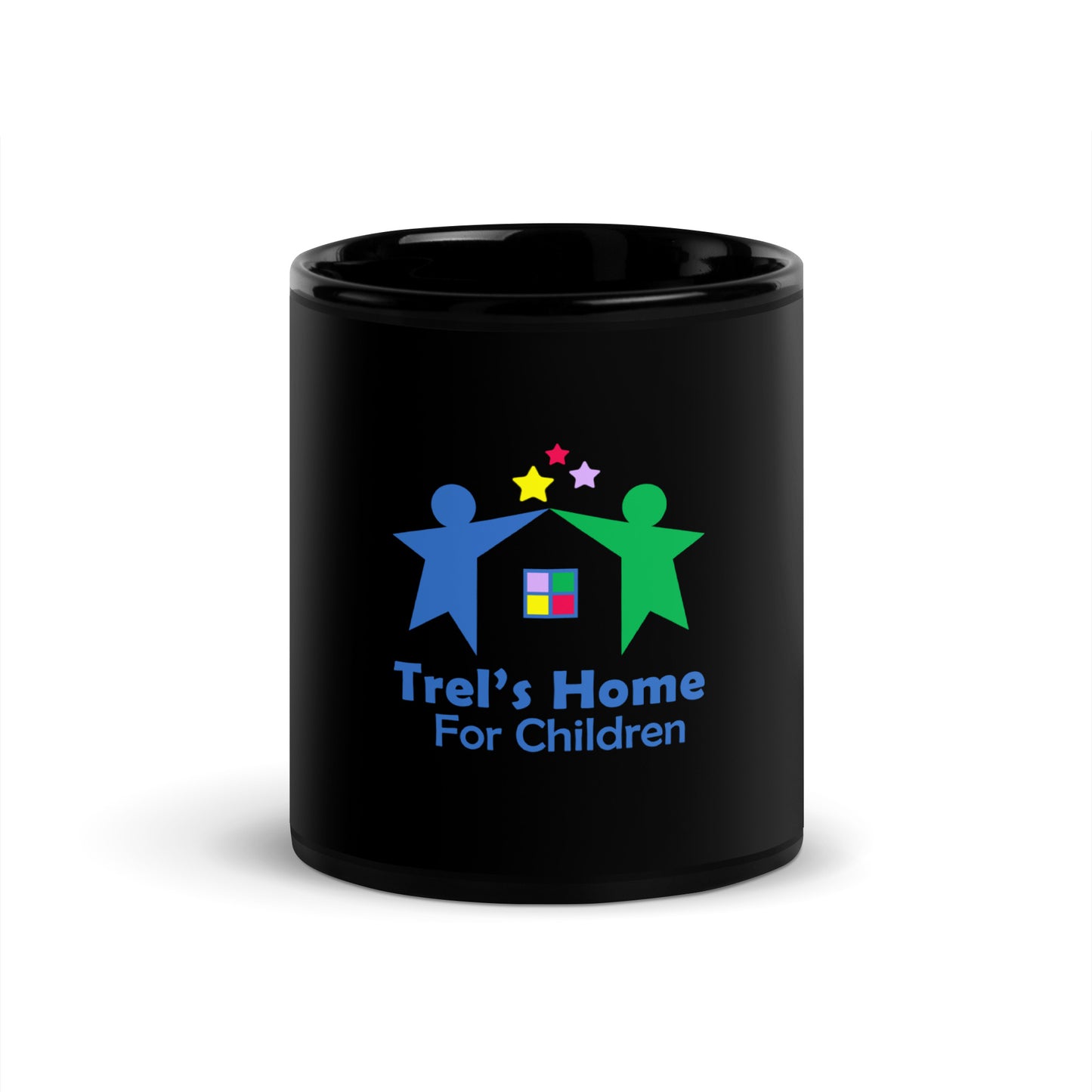 TRELs Home Black Glossy Mug